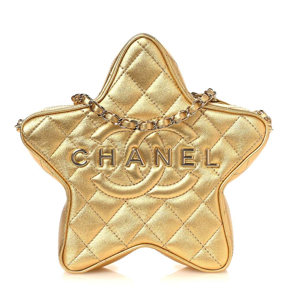 Chanel Metallic Lambskin Quilted Walk #267516C52B